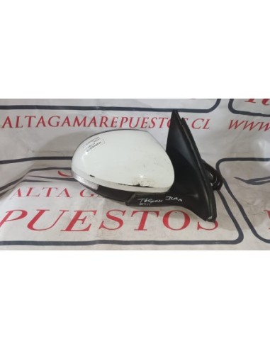 ESPEJO RETROVISOR DERECHO VOLKSWAGEN TIGUAN 2016 STATION WAGON 2.0 2016 BENCINERO 4X4
